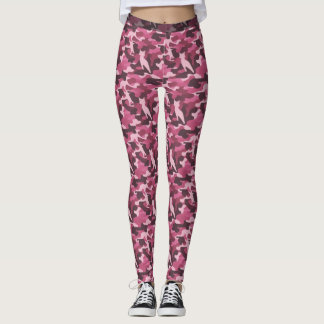 Pink Feline Camouflage (Muster 1) Leggings