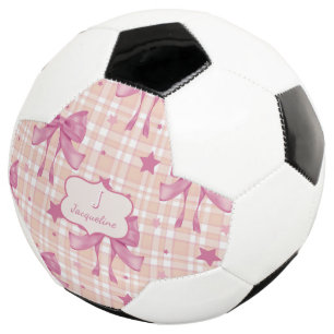Pink Feminine Coquette Bows Fußball