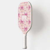 Pink Feminine Coquette Bows Pickleball Schläger (Links)