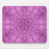 Pink Feminine Lace Kaleidoscope Snowflake Mousepad (Vorne)