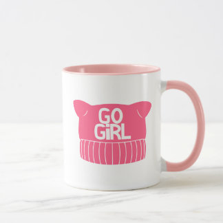 Pink Feminist Pussy Strick Hat Tasse