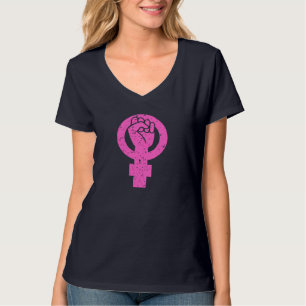 Pink Feminist Symbol Frauenrechte März 2021 Gleich T-Shirt