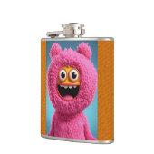 "Pink Femme Capture: Vinyl-ummanteltes Flasendesig Flachmann (Links)