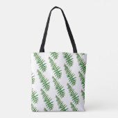 Pink Fern Leaf Muster Malerei Tote Beutel Tasche (Rückseite)