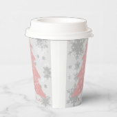 Pink Festivals Weihnachtsbaum Papier Cup Pappbecher (Rechts)