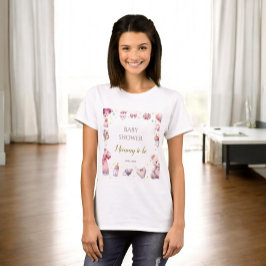 Pink Festive Baby Dusche Blumenommy zu sein T-Shirt