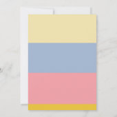 Pink Festive Flamingo Summer Party Einladung (Rückseite)