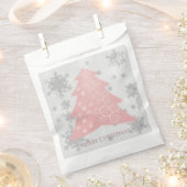 Pink Festive Weihnachtsbaum Gefälligetasche Geschenktütchen (Ausgeschnitten)