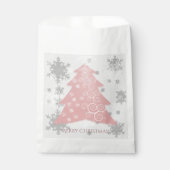 Pink Festive Weihnachtsbaum Gefälligetasche Geschenktütchen (Vorderseite)