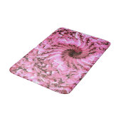 Pink Fibonacci Floral Bathmat Badematte (Schrägansicht)