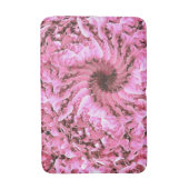 Pink Fibonacci Floral Bathmat Badematte (Vorderseite Vertikal)