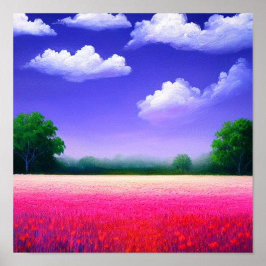 Pink Field Poster (Vorne)