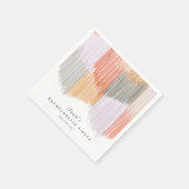 Pink Fiesta Modern Fringe Junggeselinnen-Abschied Serviette (Ecke)