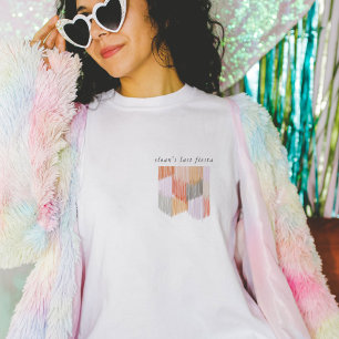 Pink Fiesta Moderne Fransen Junggesellinnenabschie T-Shirt