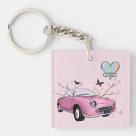 Pink Figaro key chain - sleutelhanger roze figaro Schlüsselanhänger