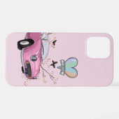 Pink Figaro phone case - telefoonhoesje roze iPhone Hülle (Rückseite (Horizontal))