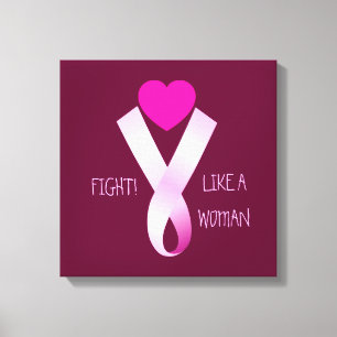 Pink Fight Canvas Print Leinwanddruck