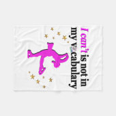 PINK FIGURE SKATEN GOALS AND DREAMS FLEECEDECKE (Vorderseite (Horizontal))