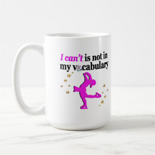 PINK FIGURE SKATEN GOALS AND DREAMS KAFFEETASSE