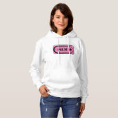 Pink Film Ticket Womens Hoodie (Vorne ganz)