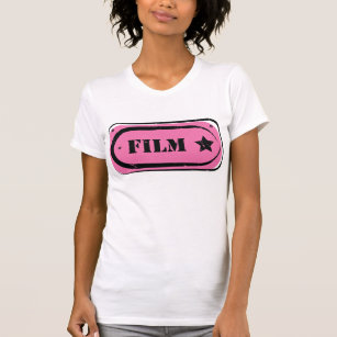 Pink Film Ticket Womens T - Shirt