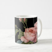 Pink Fine Art Rose Schwangerschaftsankündigung Kaf Kaffeetasse (VorderseiteRechts)