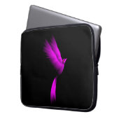 Pink Fire Bird Laptopschutzhülle (Vorderseite Links)