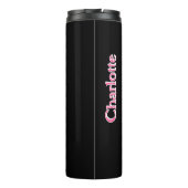 Pink Fire Helmet Girl Power Thermosbecher (Rückseite)