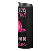 Pink Fire Helmet Girl Power Thermosbecher (Nach rechts gedreht)