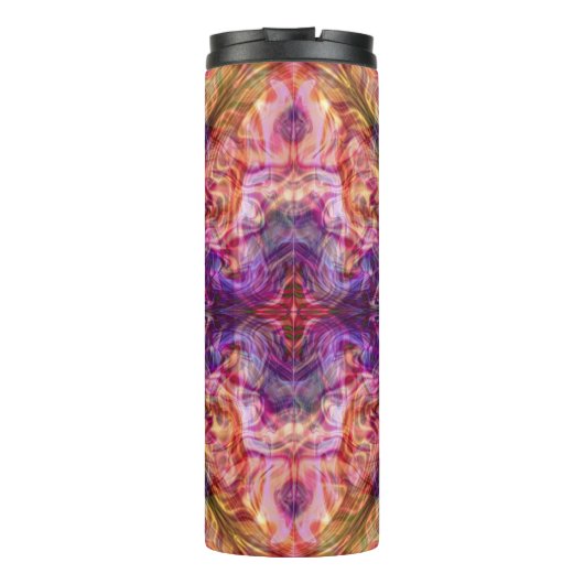 Pink Fire Vapors Thermal Tumbler Thermosbecher (Rückseite)