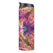 Pink Fire Vapors Thermal Tumbler Thermosbecher (Nach rechts gedreht)