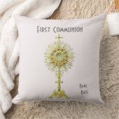 Pink First Communion Throw Kissen 16 Zoll x 16 Zol (Decke)