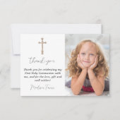 Pink First Heilige Kommune Danke Karte (Vorderseite)