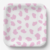 Pink First Rodeo Cowgirl Birthday Pappteller (Vorderseite)