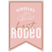 Pink First Rodeo Foto Banner - Cowgirl 1st Birthd (Erste Fahne)