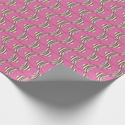 Pink Fish Kids-Muster Geschenkpapier (Ecke)