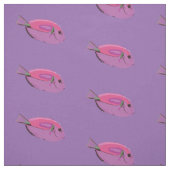Pink Fish Muster, Fish Art Custom Fabric Stoff (Muster)
