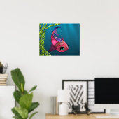 Pink Fish Poster (Heimbüro)