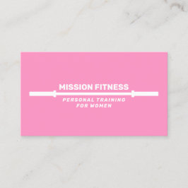 Pink Fitness Personal Trainer Business Visitenkarte