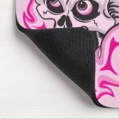 Pink Flam Skull Mousepad (Ecke)