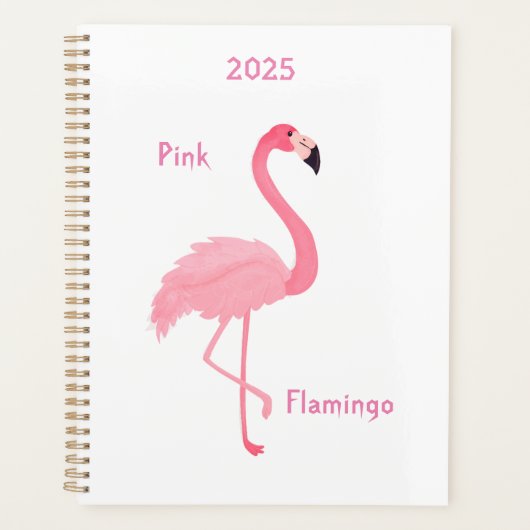 Pink Flamingo 2025 Planer (Vorderseite)