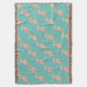 Pink Flamingo 2 Muster Decke (Vorderseite Vertikal)