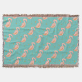 Pink Flamingo 2 Muster Decke (Vorderseite)