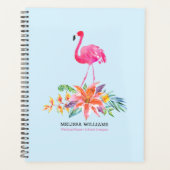 Pink Flamingo 2 & Tropical Hibiskus Blume Boutique Planer (Vorderseite)