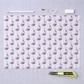 Pink Flamingo 4. Juli Urlaub Seidenpapier (Handwerk)