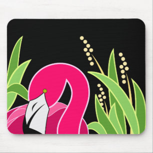 Pink Flamingo Abstrakt Mousepad