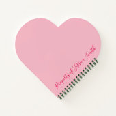 Pink Flamingo Ananas Palm Tree Tropical Island Notizblock (Rückseite)