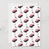Pink Flamingo Animal Abschluss Einladung (Rückseite)