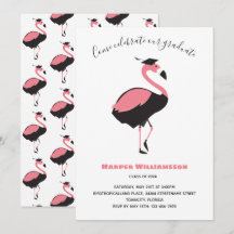 Pink Flamingo Animal Abschluss