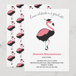 Pink Flamingo Animal Abschluss Einladung
